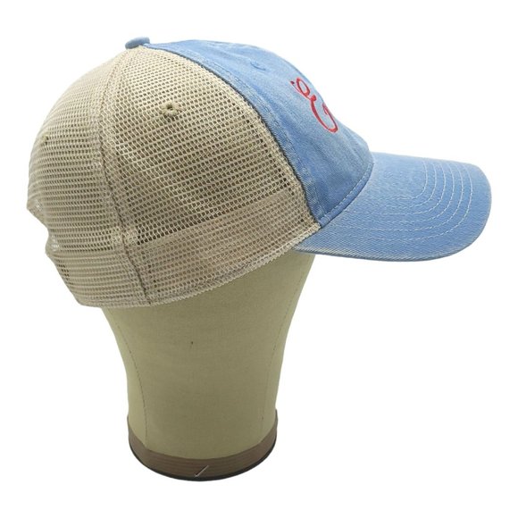 Eagles Denim Embroidered Mesh Snapback Cap Trucker Baseball Hat Comfort Colors - Picture 9 of 12